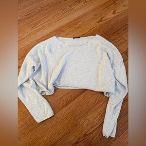 Brandy Melville grey cropped sweater